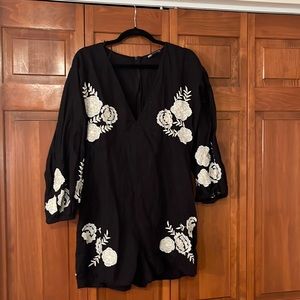 Zara Embroidered Romper
